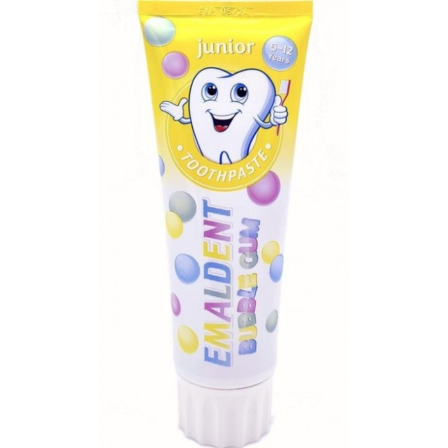 Зубна паста для дітей від 6 до 12 років Emaldent Junior Bubble Gum, 75 мл фото