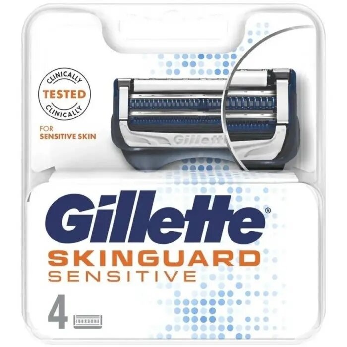 Сменные картриджи для бритья Gillette SkinGuard Sensitive, 4 шт фото