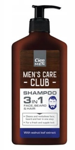 Чоловічий шампунь Cien Men 3 in 1 для бороди, лиця та волосся, 190 мл фото
