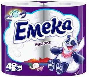 Туалетний папір Emeka Paradise 3 шари 4 рулони фото