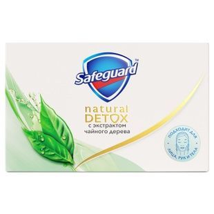 Мыло Safeguard Natural Detox с экстрактом чайного дерева 110г фото