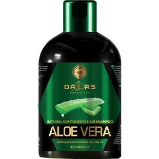 Шампунь Dalas Aloe Vera з гіалуроновою кислотою, натуральним соком алое й олією чайного дерева 1л фото