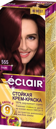 Крем-фарба для волосся ECLAIR Omega-9 №5.55 Рубін фото
