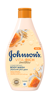 Гель для душу Johnson's Vita-Rich Доглядальний з йогуртом, вівсом і медом 250 мл фото