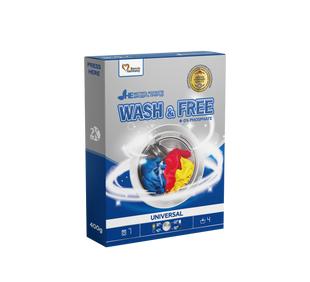 Пральний порошок Wash&Free Універсал 400г фото