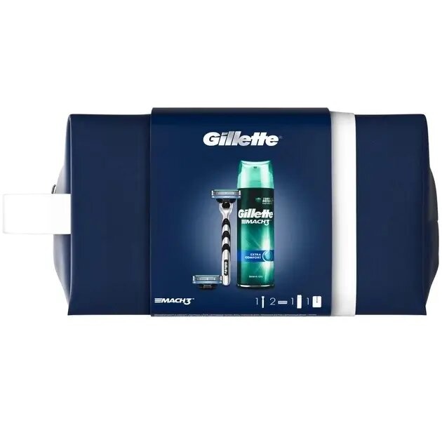 Подарочный набор Gillette Mach3 Comfort в косметичке фото