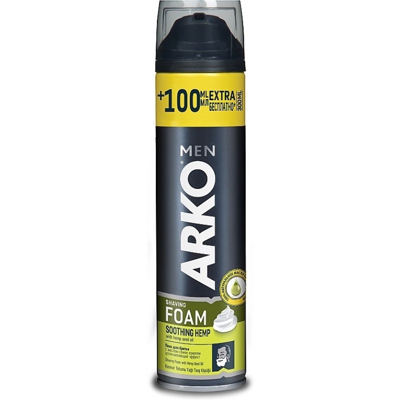 Піна для гоління Arko Soothing Hemp 300 мл фото