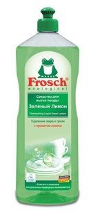 Засіб для миття посуду Frosch Зелений лимон, 1 л фото