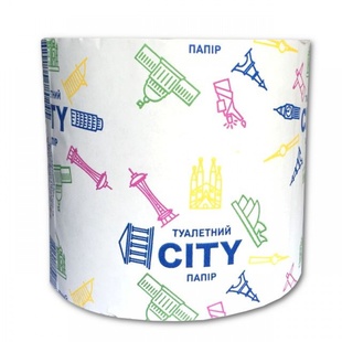 Туалетний папір City 8 шт (спайка) фото