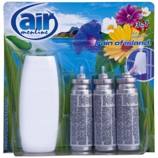 Освіжувач повітря AIR menline Rain of island 3*15мл фото