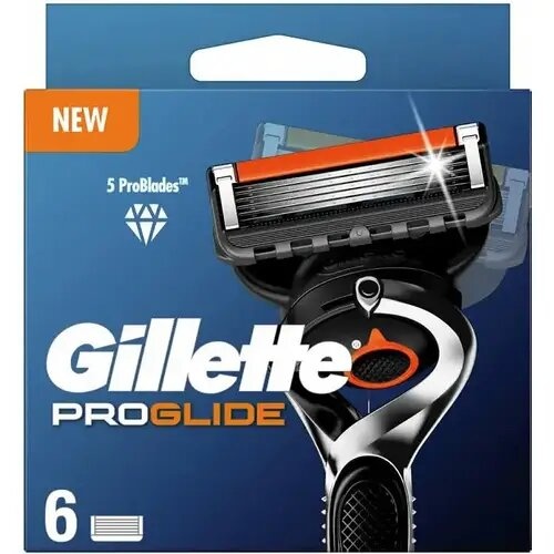 Сменные кассеты для бритья Gillette Fusion 5 ProGlide 6 шт фото