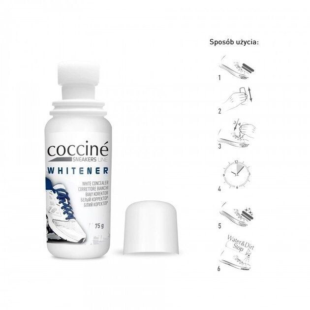 Білий коректор для взуття Coccine Sneakers whitener 75мл фото