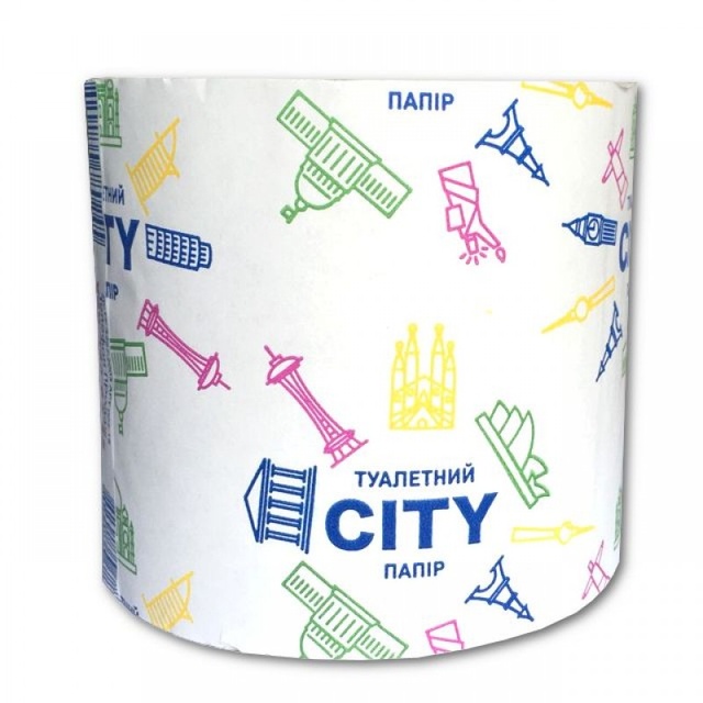 Туалетний папір City 8 шт (спайка) фото
