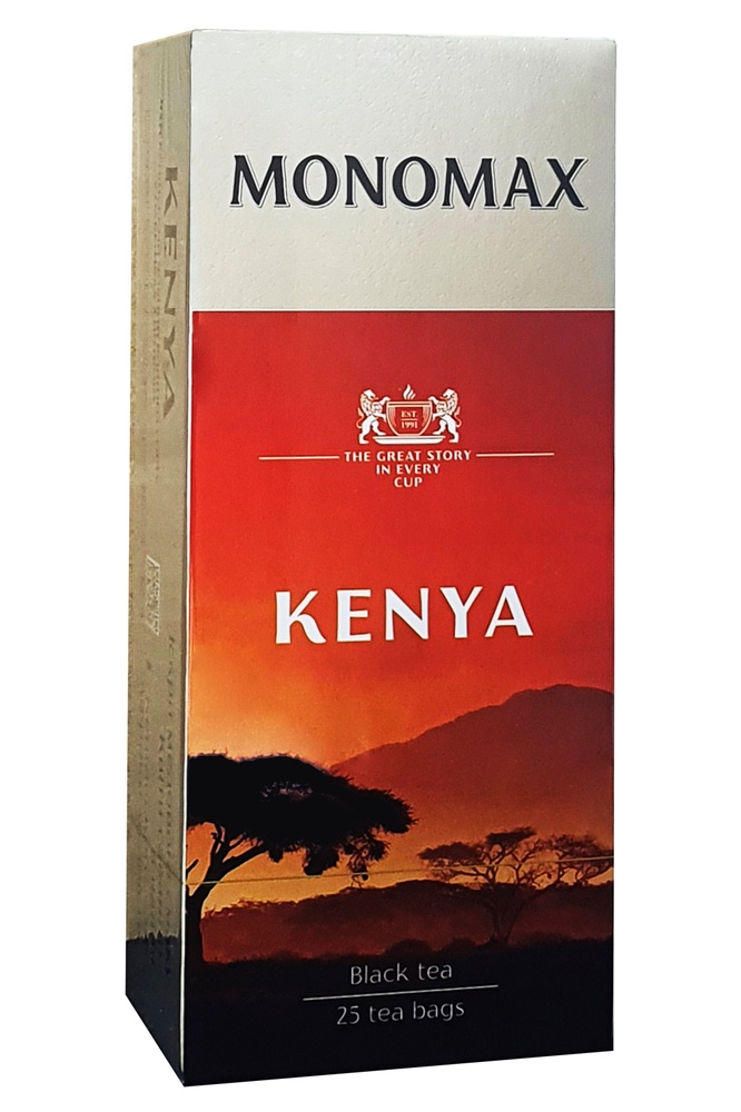 Чай черный пакетированный Мономах Kenya Tea 25 х 2 г фото