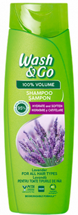 Шампунь Wash&go с экстрактом лаванды для всех типов волос 360 мл фото