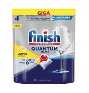Капсули для посудомийних машин FINISH Quantum All in 1 Lemon 100шт фото
