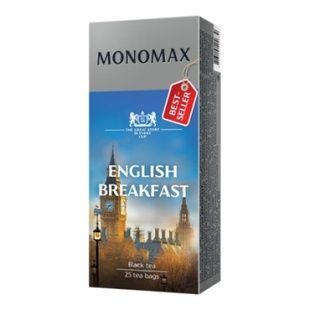 Чай черный пакетированный Мономах English Breakfest 25 х 2 г фото