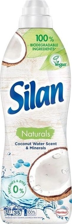 Ополаскиватель-кондиционер для белья Silan Naturals Coconut Water Scent & Minerals 770 мл фото