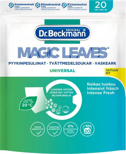 Серветки Dr. Beckmann Magic Leaves для прання Універсальні 20 шт фото