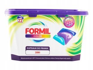 Капсулы для стирки цветных принадлежностей Formil Color All in 1, 22 шт. фото