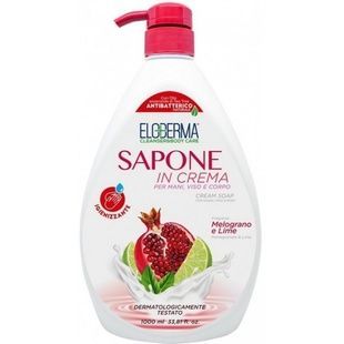 Жидкое антибактериальное крем-мыло Eloderma Pomegranate & Lime дозатор 1000 мл фото