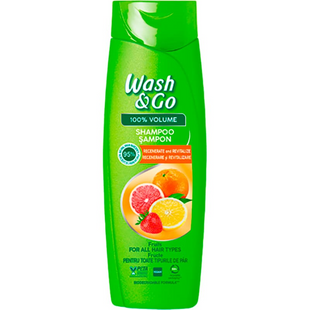 Шампунь Wash&go с экстрактами фруктов для всех типов волос 360 мл фото