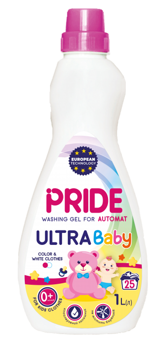 Гель для стирки детских вещей Pride Ultra Gel Baby 25 стирки, 1 л фото