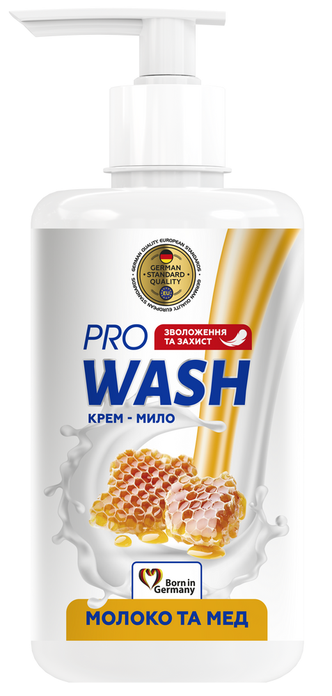 Рідке мило Pro Wash Молоко та мед 470 г фото