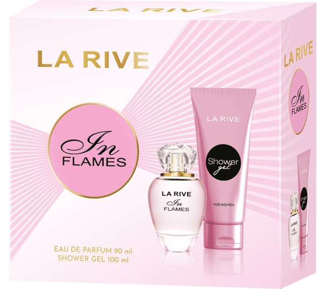 Жіночий подарунковий набір La Rive IN FLAMES  (парфумована вода 90мл/дезодорант 100мл) фото