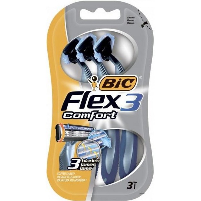 Станки бритвені BIC Flex 3 Comfort 3 шт фото