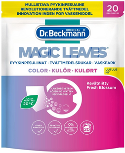 Салфетки Dr. Beckmann Magic Leaves для стирки Цветных тканей 20 шт фото