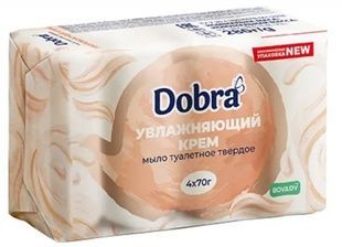 Тверде мило Dobra Зволожуючий крем 4 x 70 г фото