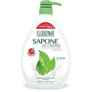 Жидкое антибактериальное крем-мыло Eloderma Green Tea дозатор 1000 мл фото