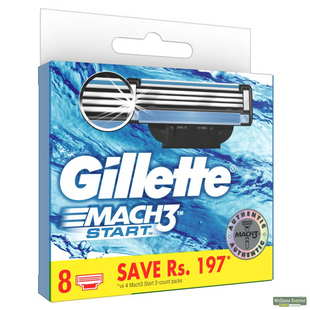 Змінні касети для гоління Gillette Mach3 Start 8 шт фото