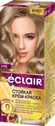 Крем-фарба для волосся ECLAIR Omega-9 №7,07 Вільха фото