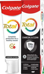 Зубна паста Colgate Total Charcoal & Clean антибактеріальна з активованим вугіллям 75 мл фото
