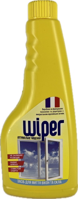 Засіб для миття скла Wiper Оптимальне очищення 500мл(Запаска) фото