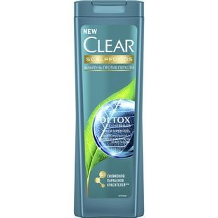 Шампунь Clear против перхоти Detox Ежедневный 400 мл фото
