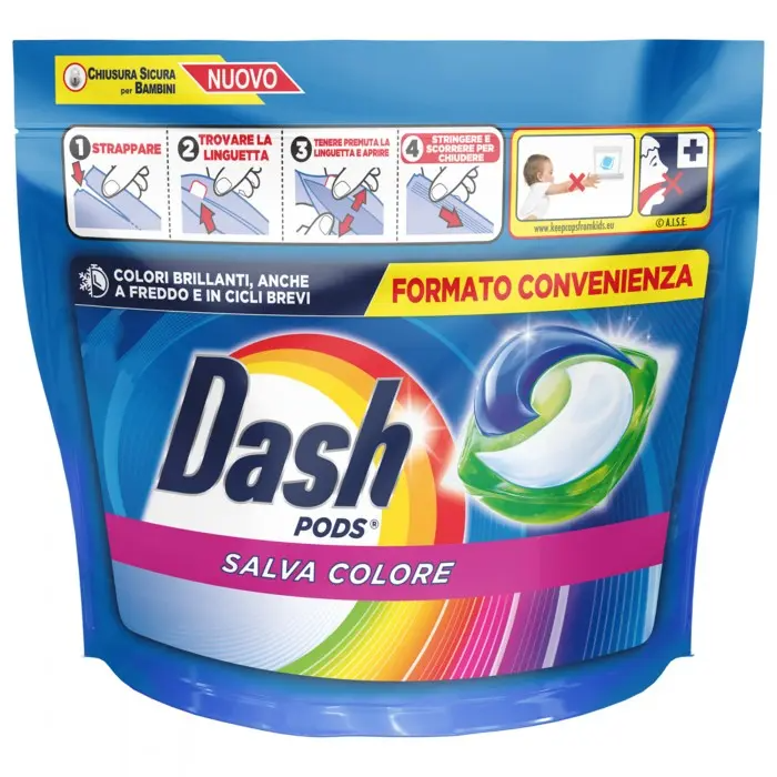 Капсулы для стирки 3в1 Dash Color для цветного белья, 44 шт фото