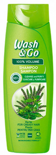 Шампунь Wash&go с Экстрактами трав для Жирных волос 360 мл фото