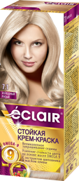 Крем-фарба для волосся ECLAIR Omega-9 №7,1 Холодний русий фото