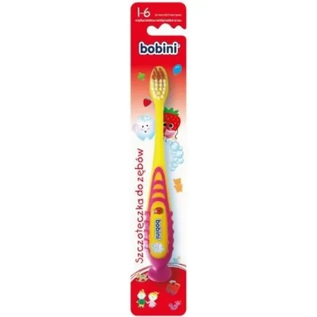 Зубна щітка Bobini для дітей 1-6 років, 1 шт фото