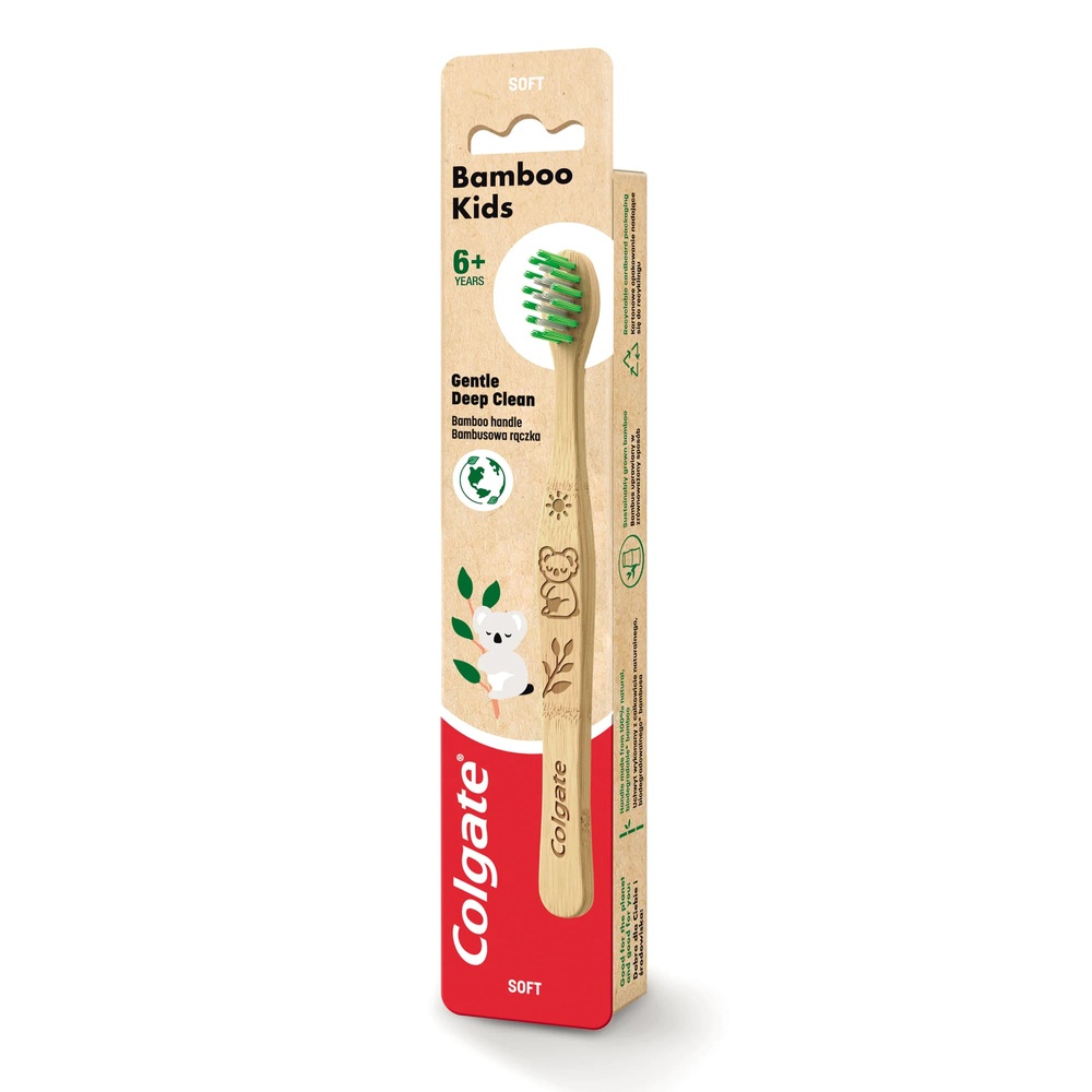 Зубна щітка для дітей Colgate Bamboo kids 6+ фото