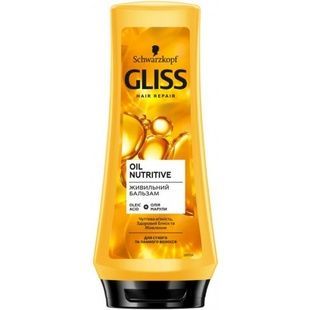 Питательный бальзам GLISS Oil Nutritive для сухих и поврежденных волос, 200 мл фото