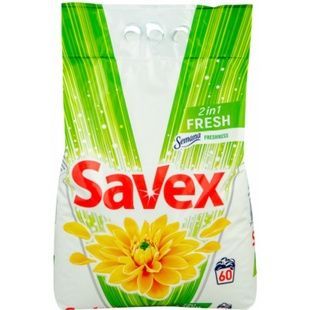Порошок для прання білизни автомат Savex 2in1 Fresh Універсал, 6 кг фото