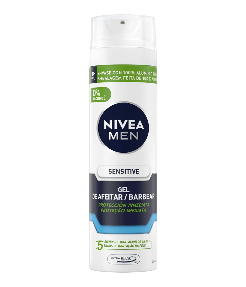 Гель для гоління Nivea Sensitive Shaving Gel 200 мл фото