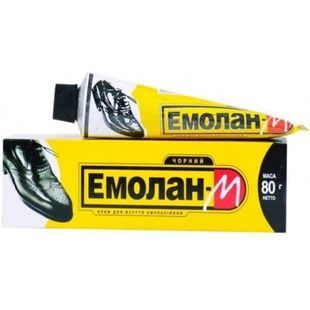 Крем для обуви цв.черный Емолан-М, 80 г фото