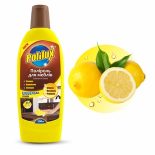 Поліроль для меблів Polilux лимон, 500мл фото