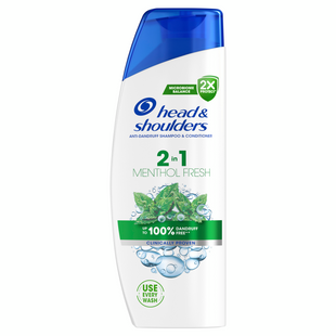 Шампунь и бальзам-ополаскиватель против перхоти Head & Shoulders 2в1 Свежесть ментола 330мл фото