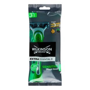 Станки одноразовые Wilkinson Extra3 Essential Sensitive 3 лезвия, 3 шт фото